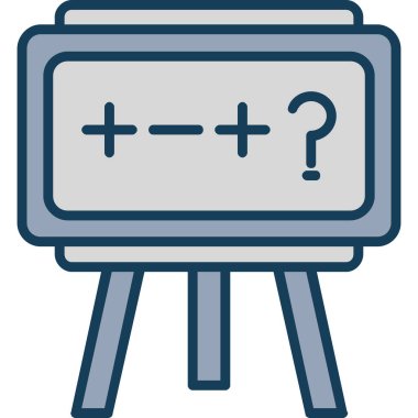 Bir sorum var. Web simgesi basit illüstrasyon