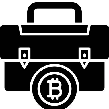 Bitcoin işletme finans simgesi ana hatlar biçiminde