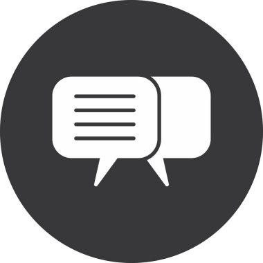 Sohbet simgesi vektör illüstrasyonu