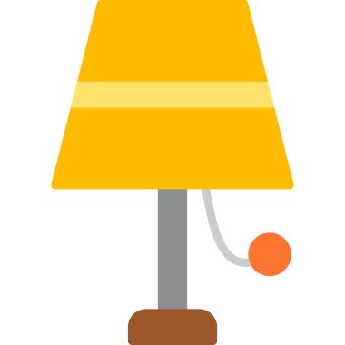 mobilya yassı simgesi, vektör, illüstrasyon