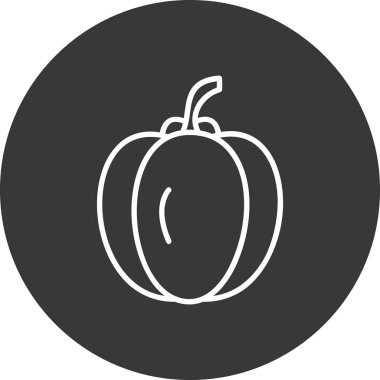 Kabak simgesi. Kabak vektör simgesi web için basit örnek.