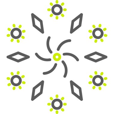 Güneş simgesi, basit tarzı