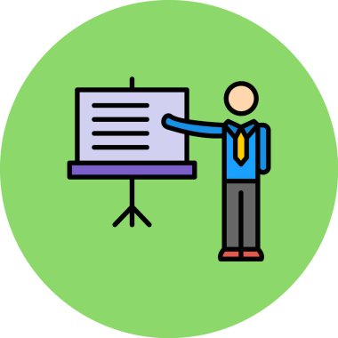 sunum tahtası illüstrasyonu