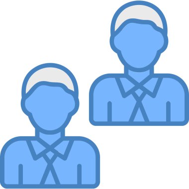 iş adamı simgesi vektör illüstrasyonu