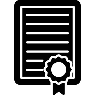 Belge simgesinin vektör illüstrasyonu