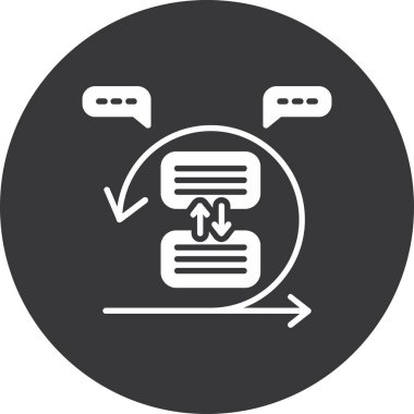 veri değişim simgesi, vektör illüstrasyonu