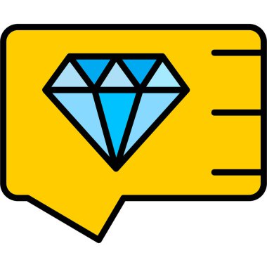 Sohbet iletisi renk ana hatları vektörü