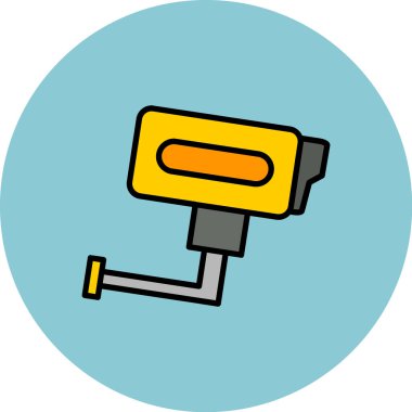 Elektrikli testere ikonu. Elektrikli testere vektör simgesi rengi düz izole