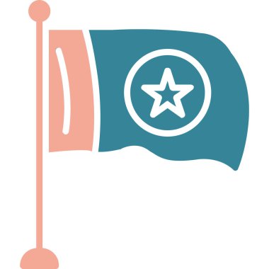 Honduras vektör düz simgesi bayrağı