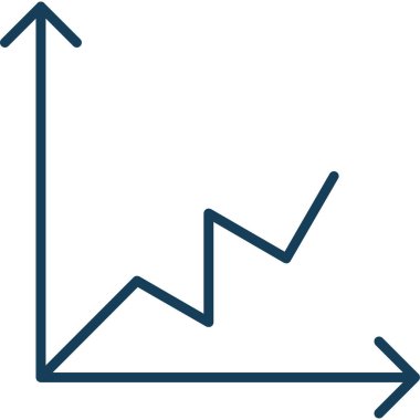 ok grafiği simgesi dış hat biçiminde