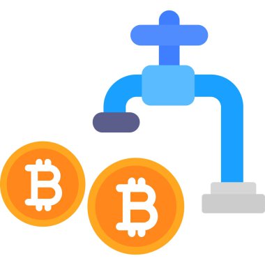 Bitcoin iş kripto para birimi simgesi