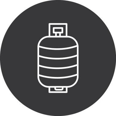 vektör gaz silindiri simgesi