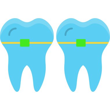Diş simgesi, vektör illüstrasyonu