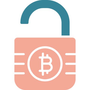 Kilit. Web simgesi basit illüstrasyon