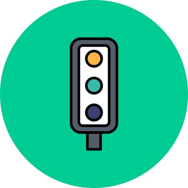 trafik ışığı vektör simgesi