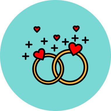 Aşk simgesinin vektör illüstrasyonu