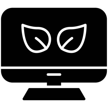 Bilgisayar. Web simgesi basit illüstrasyon