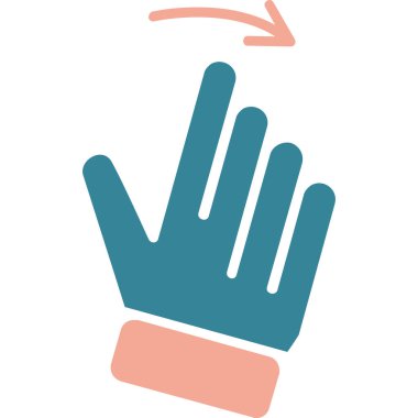 El ele tutuşan ikon vektör illüstrasyonu