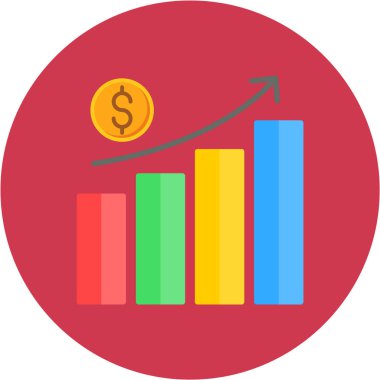 iş büyüme vektör simgesi