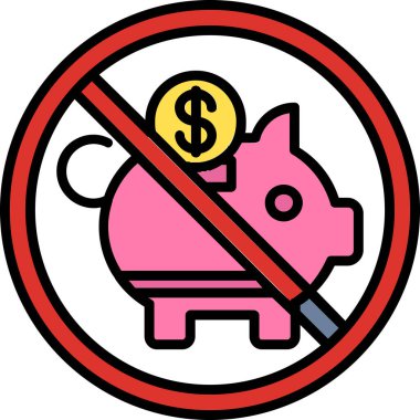 Banka. Web simgesi basit illüstrasyon