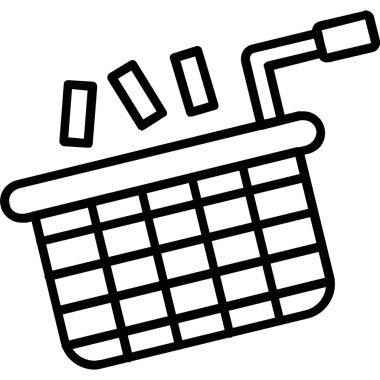 Alışveriş arabası ikonu. Web tasarımı için basit bir alışveriş arabası vektör simgesi çizimi