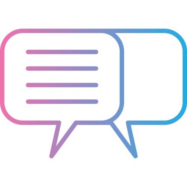 Konuş. Web simgesi basit illüstrasyon