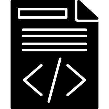 Kodlama. Web simgesi basit tasarım