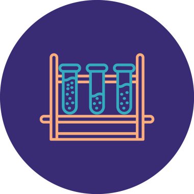 Laboratuvar matarası. Basit illüstrasyon