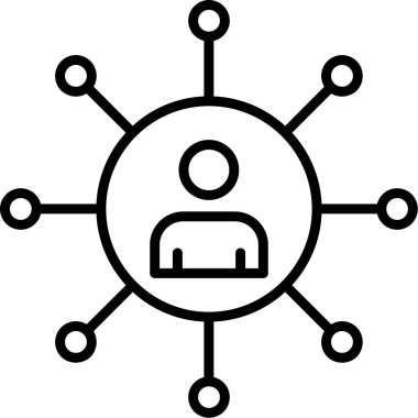 ağ web simgesi, beyaz arkaplan üzerinde basit vektör illüstrasyonu