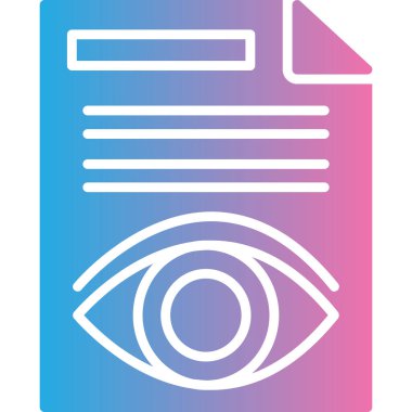 Göz. Web simgesi basit illüstrasyon