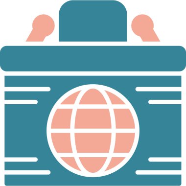 Fotoğraf makinası. Basit illüstrasyon