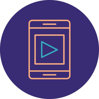 mobil uygulama simgesi, vektör illüstrasyonu