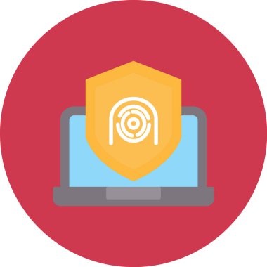 Laptop Düz Vektör Simgesi