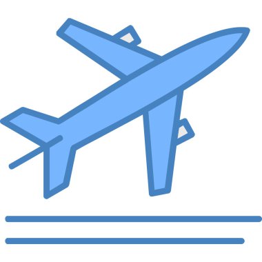 Uçak. Web simgesi basit illüstrasyon