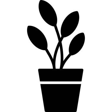 Çiçek. Web simgesi basit illüstrasyon