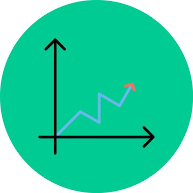 Bir pasta grafiğinin vektör çizimi