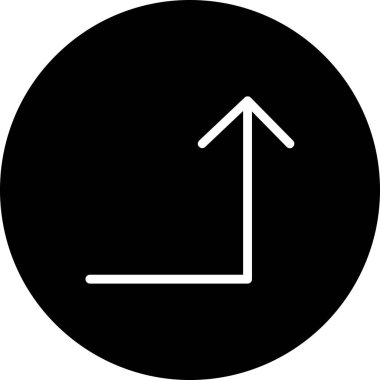 ok yönü simgesi ana hat biçiminde