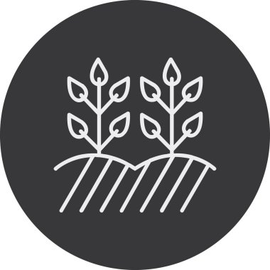 Bitki. Web simgesi basit illüstrasyon