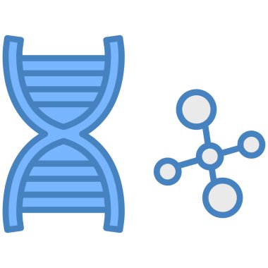 DNA molekülü vektör simgesi