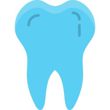 Diş simgesi, düz dizayn