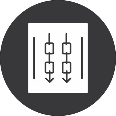 Eğilim biçimi izole edilmiş arkaplanda ok simgesi