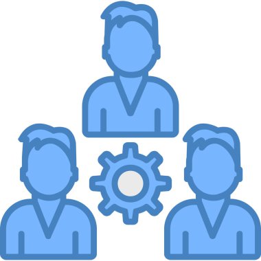 Takım çalışmasının vektör çizimi