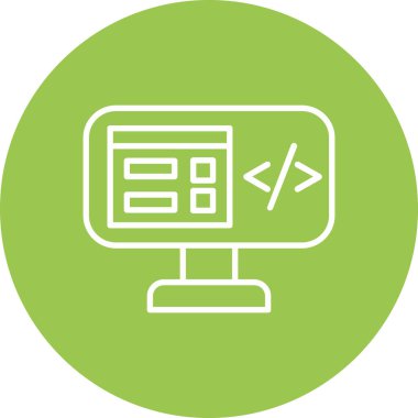 bilgisayar simgesi vektör illüstrasyonu