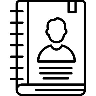 Kitap. Web simgesi basit illüstrasyon