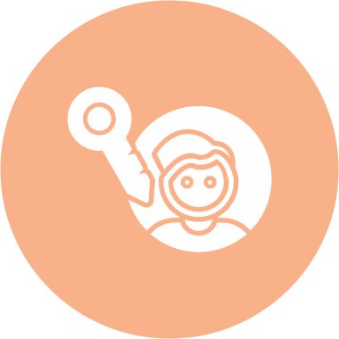 Bebekli bir adamın vektör çizimi