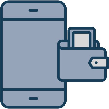 akıllı telefon simgesi, vektör illüstrasyonu beyaz arkaplanda izole edildi