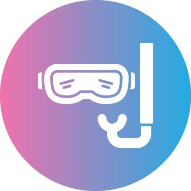 Dalış maskesi. Basit tasarım