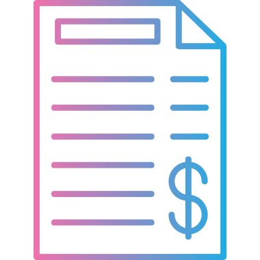 belge simgesi vektör illüstrasyonu