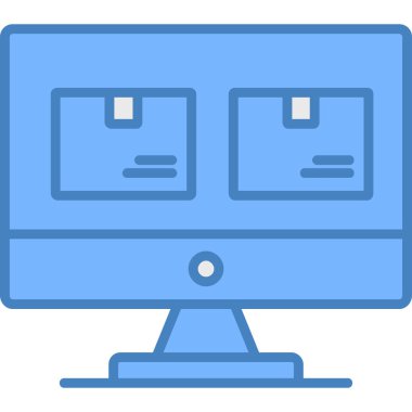 Bilgisayar. Web simgesi basit illüstrasyon