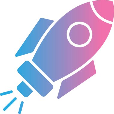 Bir roket simgesinin vektör çizimi